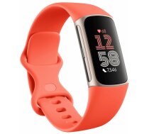 Fitbit by Google Charge 6 zlota koperta / koralowy pasek ( GA05184 GB GA05184 GB ) Viedais pulkstenis  smartwatch